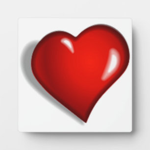 RED HEART PLAQUE