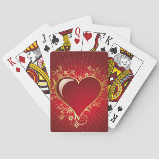 Red Heart Playing Cards