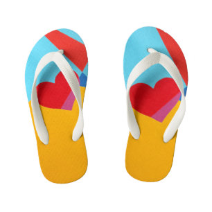 Red Heart Pop Kids’ Flip Flops