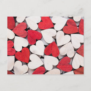 Red heart. postcard