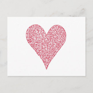 RED HEART POSTCARD