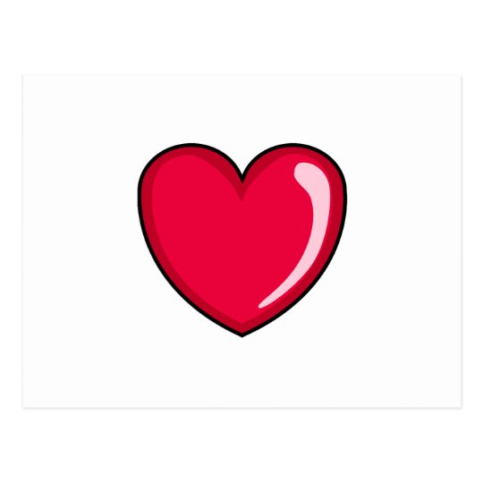 Red Heart Postcard