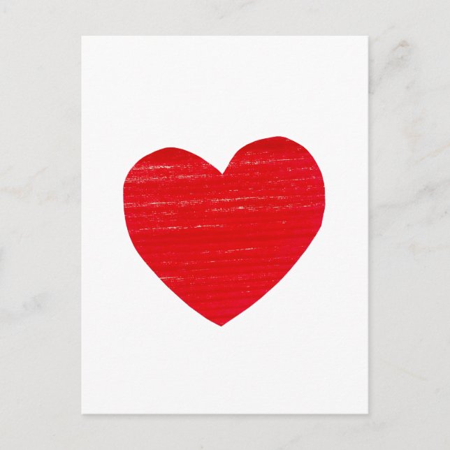 Red Heart Postcard (Front)