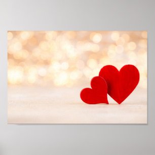 Red heart. poster