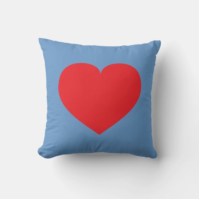 Red Heart & Red Hearts Reversible Cushion (Front)