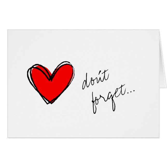 Red Heart Reminder (Front Horizontal)