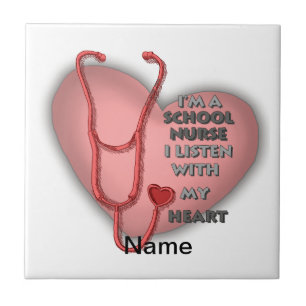 Red Heart School Nurse Tile
