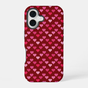 Red heart seamless  iPhone 16 case