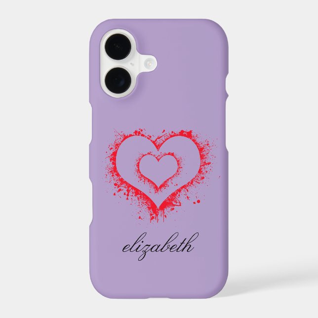 red heart shape colorful background personalized  (Back)