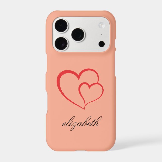 red heart shape colorful background personalized  (Back)