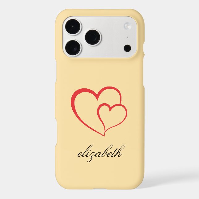 red heart shape colourful background personalised  (Back)