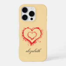red heart shape colourful background personalised