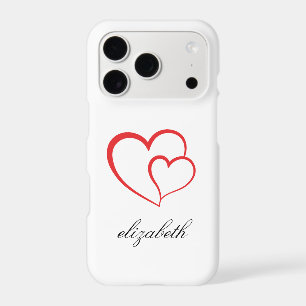 red heart shape withe background personalized
