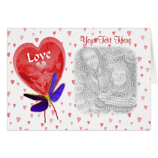 Red Heart Shaped Love Balloon Photo (Front Horizontal)