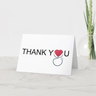 Red Heart Stethoscope Nurse Thank You
