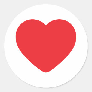 Red heart sticker