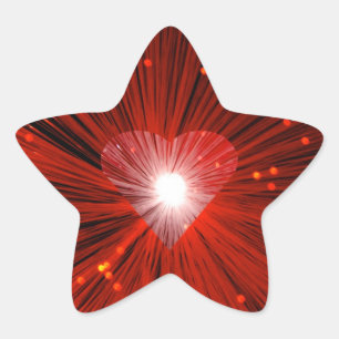 Red Heart sticker star