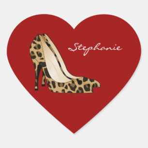 Red Heart & Stiletto Heels Sticker