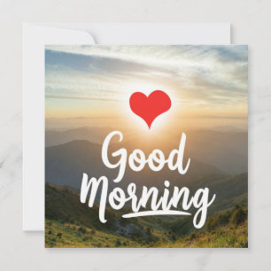 Red Heart Sunny Good Morning