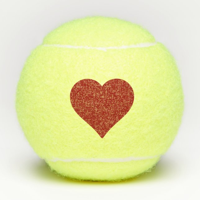 Red Heart Tennis Balls (Front)