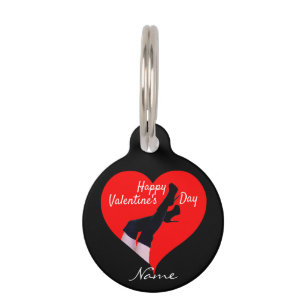 Red Heart Thigh-high Boots Valentine Thunder_Cove Pet Tag
