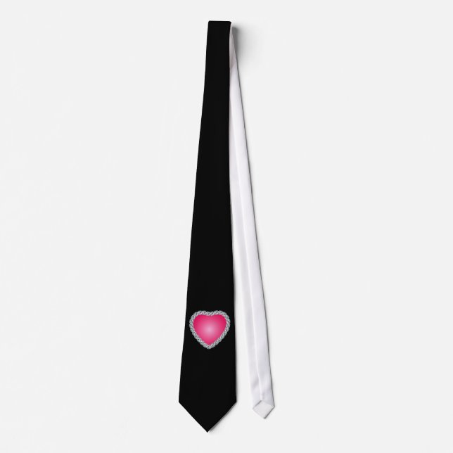 Red heart tie (Front)