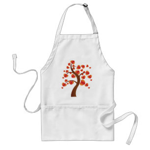 Red Heart Tree Standard Apron