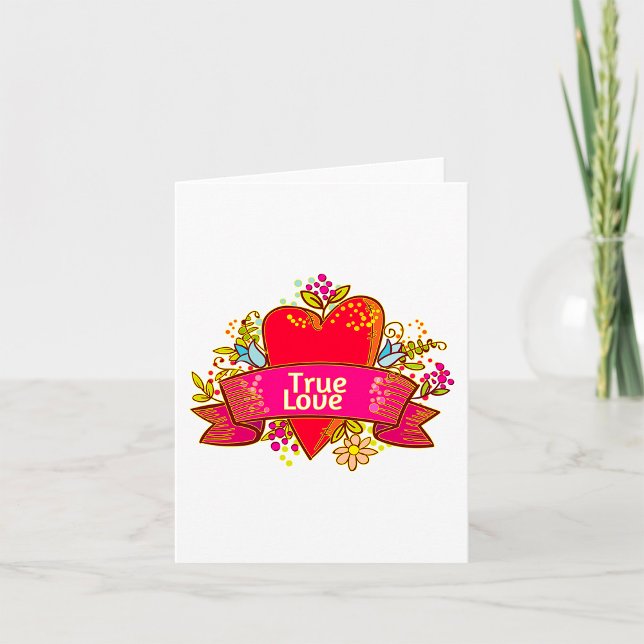 Red Heart True Love Card (Creator Uploaded)