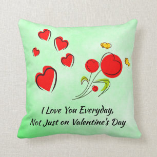 Red heart Valentine Cushion