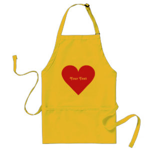 Red Heart Valentine custom aprons
