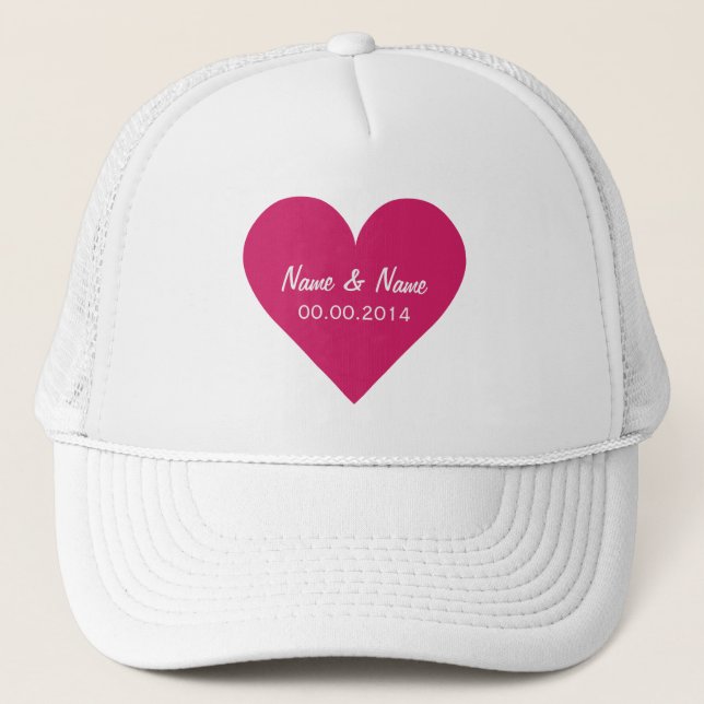 Red Heart Valentine custom hats (Front)