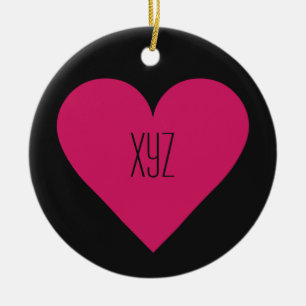 Red Heart Valentine custom ornament