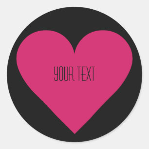 Red Heart Valentine custom stickers