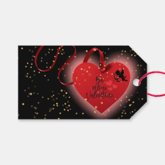 Red Heart Valentine Gift Tag