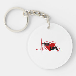 Red Heart Valentine s Day Occasion true love Key Ring