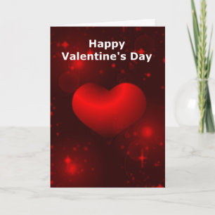 Red Heart Valentine's Day Card
