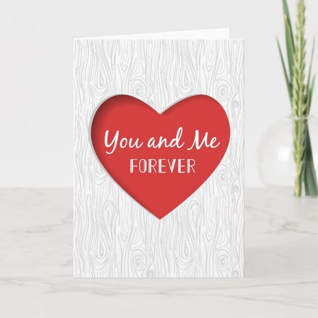 Red Heart Valentine's Day Card (Front)