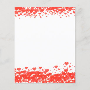 Red Heart Valentine's Day Scrapbook Paper