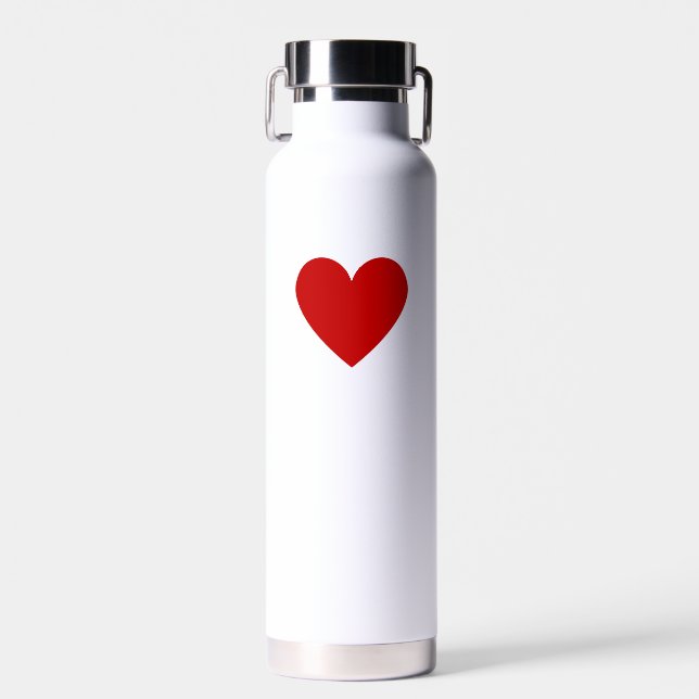 Red Heart Water Bottle (Front)