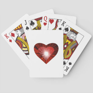 Red Heart White playing cards