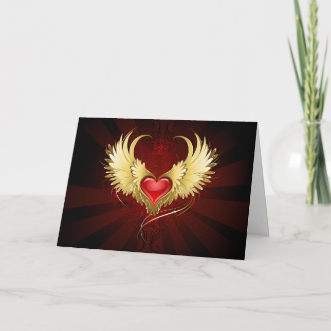 Red Heart with Golden Wings Programme (Front)