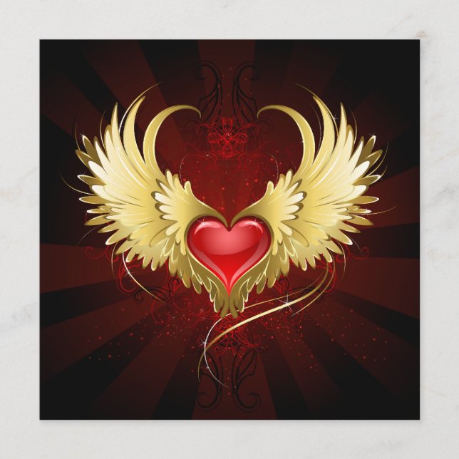 Red Heart with Golden Wings Programme (Front)