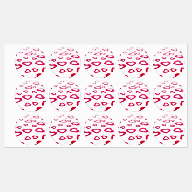 Red hearts (Sheet)