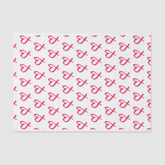 Red Hearts 10lb Tissue Paper (Front)