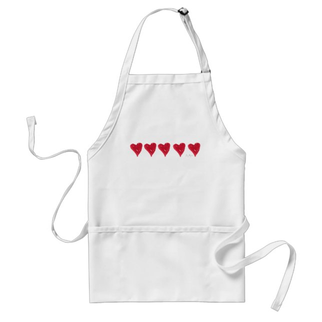 Red Hearts Apron (Front)