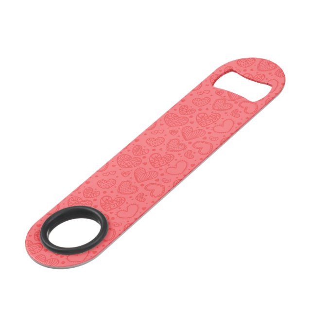 Red Hearts Bar Key (Back Angled)