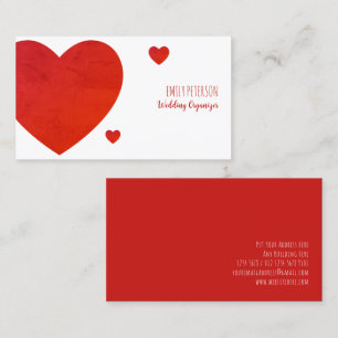 Red Hearts  Business Card