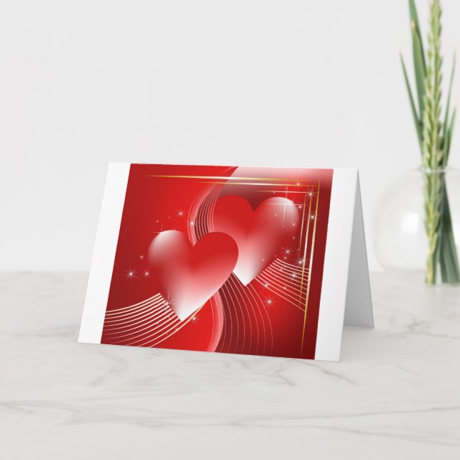 Red Hearts Card (Front)