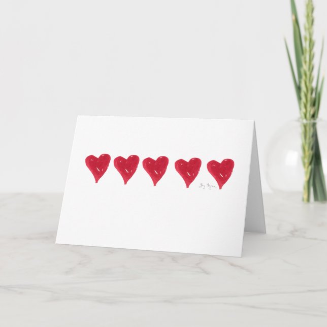 Red Hearts Cards (Front)