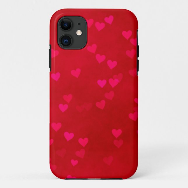 Red Hearts Case-Mate iPhone Case (Back)